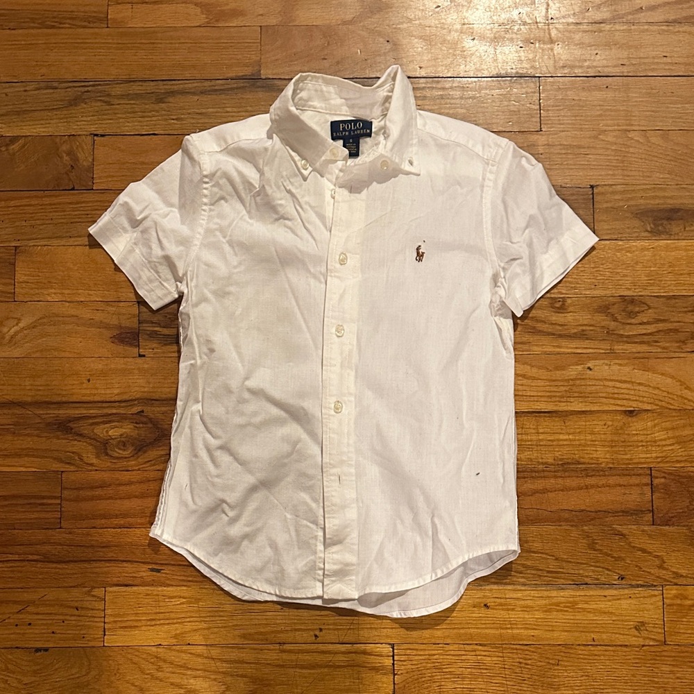 Polo by Ralph Lauren Classic White Button Down Shirt